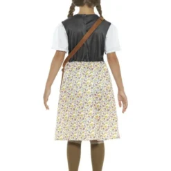 WW2 Evacuee Schoolmeisjes Kostuum, Grijs -Kostuum Winkel ww2 evacuee schoolmeisjes kostuum grijs 2